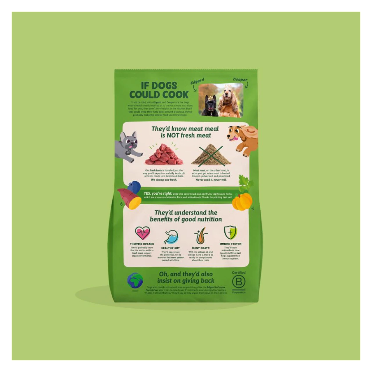 Edgard & Cooper Fresh lam kornfrit hundefoder 3 kg